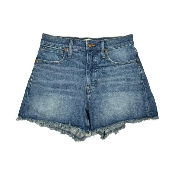 Madewell The Perfect Jean Short Rayburn Wash 26 Denim Cutoffs High Rise Casual - Picture 2 of 7